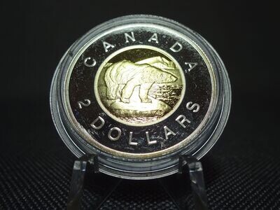 Silbermünze Kanada 1997 2 Dollars Eisbär Gilded PP Proof Silbermünze Kanada 1997 2 Dollars Eisbär Gilded PP Proof