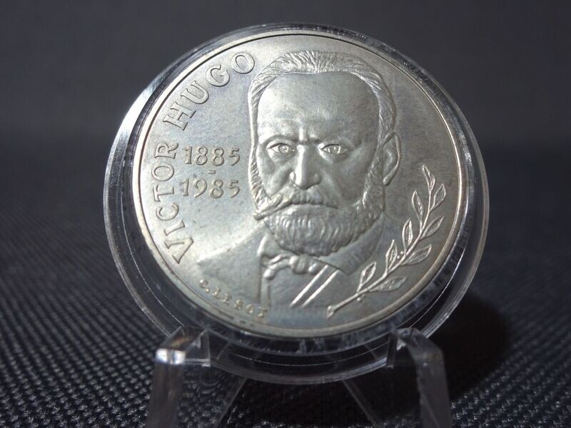 Silbermünze Frankreich 1985 10 Francs Victor Hugo Silbermünze Frankreich 1985 10 Francs Victor Hugo
