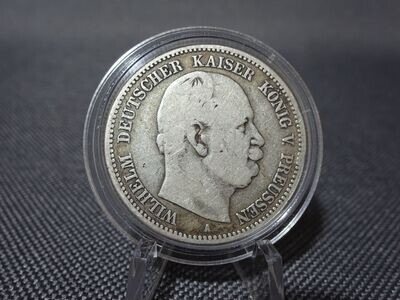 Silbermünze Deutsches Kaiserreich 1876 A 2 Mark Wilhelm I. König Preußen 1. Silbermünze Deutsches Kaiserreich 1876 A 2 Mark Wilhelm I. König Preußen 1.