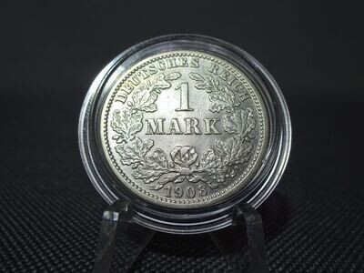 Silbermünze Deutsches Kaiserreich 1908 J 1 Mark Hamburg Silbermünze Deutsches Kaiserreich 1908 J 1 Mark Hamburg