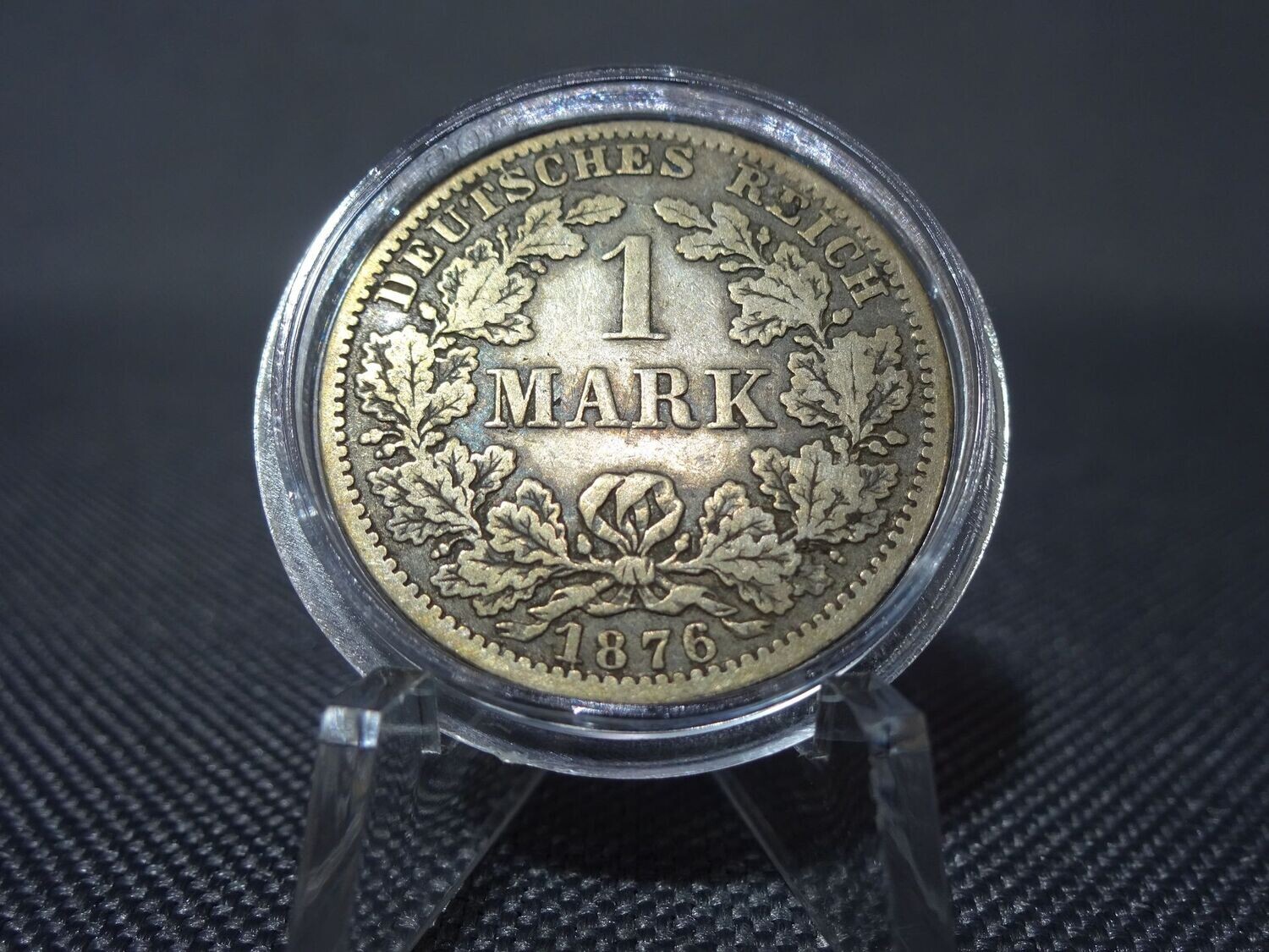 Silbermünze Deutsches Kaiserreich 1876 A 1 Mark Berlin