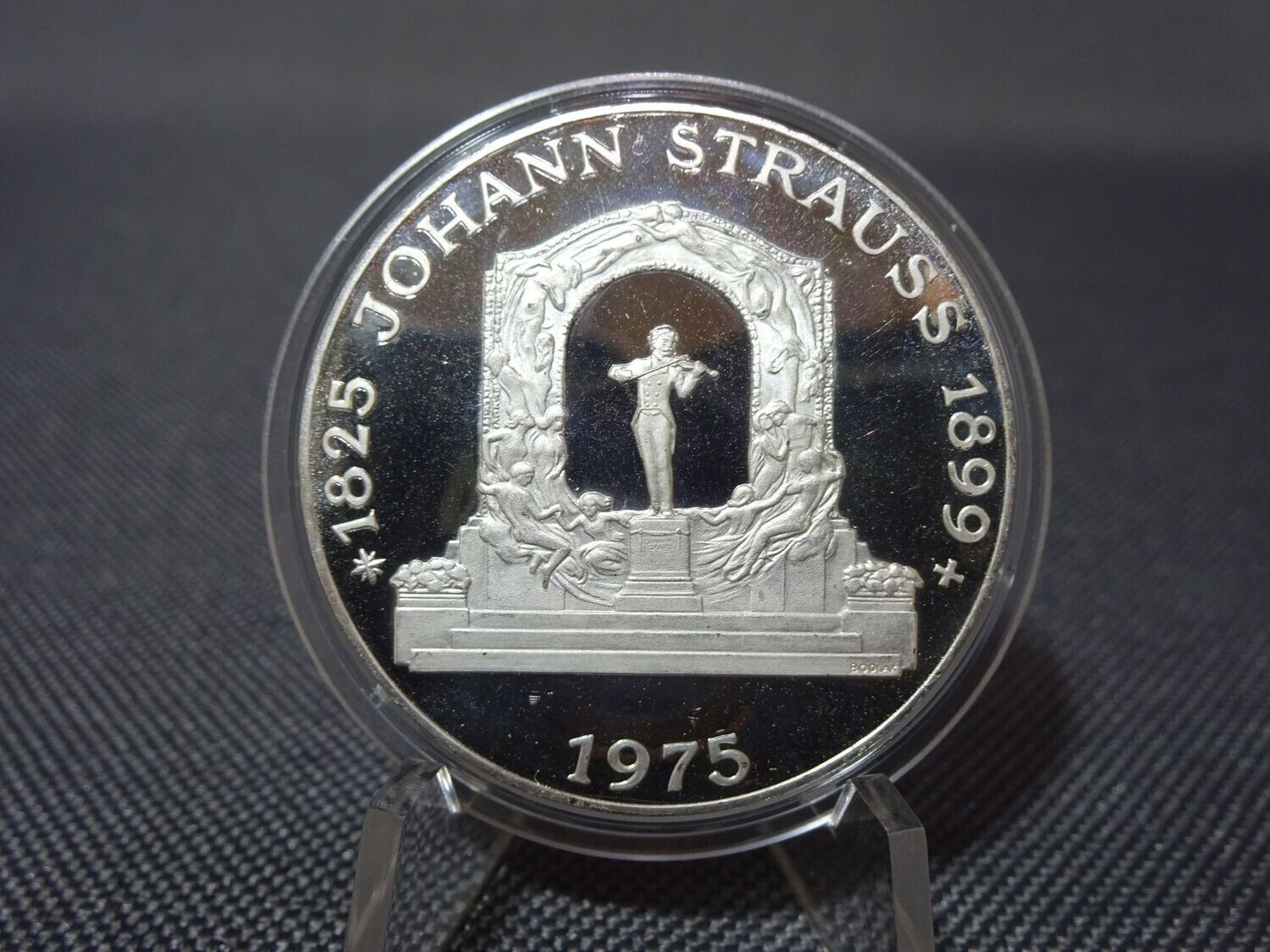 Silbermünze Österreich 1975 100 Schilling Johann Strauss 1825 - 1899 PP Proof Silbermünze Österreich 1975 100 Schilling Johann Strauss 1825 - 1899 PP Proof