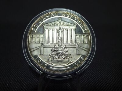 Silbermünze 1968 50 Schilling 50 Jahre Republik Parlament PP Proof Silbermünze 1968 50 Schilling 50 Jahre Republik Parlament PP Proof
