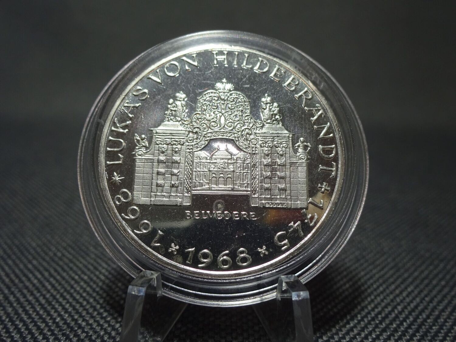 Silbermünze Österreich 1968 25 Schilling Belvedere Schloss Hildebrandt Proof
