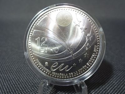 Silbermünze Spanien 2010 12 Euro EU Ratspräsidentschaft
