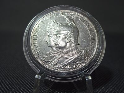 Silbermünze Deutsches Kaiserreich 1901 A 2 Mark König Friedrich I. Wilhelm II. 200 Jahre Preussen
