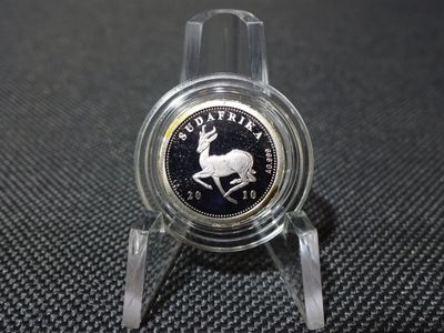 Silbermedaille Südafrika 2010 Springbok Fussball Weltmeister Deutschland PP Proof 1/25 Oz Unze