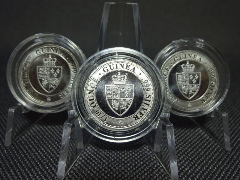 Silbermünze Guinea St. Helena 2020 10 Cents 1/10 Oz Unze Silbermünze Guinea St. Helena 2020 10 Cents 1/10 Oz Unze