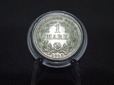 Silbermünze Deutsches Kaiserreich 1912 D 1 Mark München