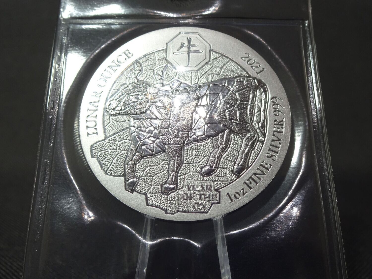Silbermünze Ruanda 2021 50 Amafranga Lunar Ox Ochse 1 Oz Unze