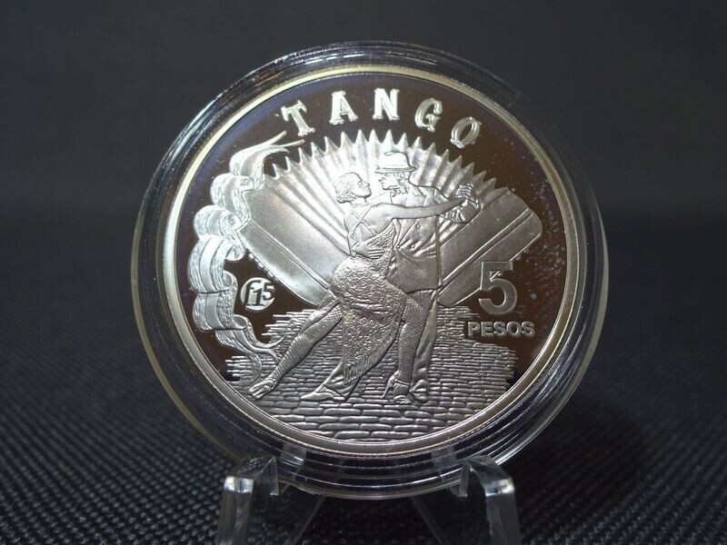 Silbermünze Argentinien 2013 5 Pesos Tango Tanz Privy Mark F 15 PP Proof Silbermünze Argentinien 2013 5 Pesos Tango Tanz Privy Mark F 15 PP Proof