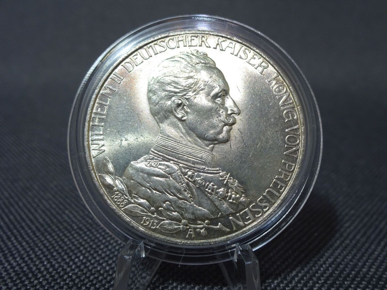 Silbermünze Deutsches Kaiserreich 1913 A 3 Mark Wilhelm II. König Preussen Silbermünze Deutsches Kaiserreich 1913 A 3 Mark Wilhelm II. König Preussen