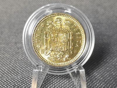 Münze Spanien 1966 1 Peseta 1973 Stern ? 73 Pesete Franco Erhaltung Selten