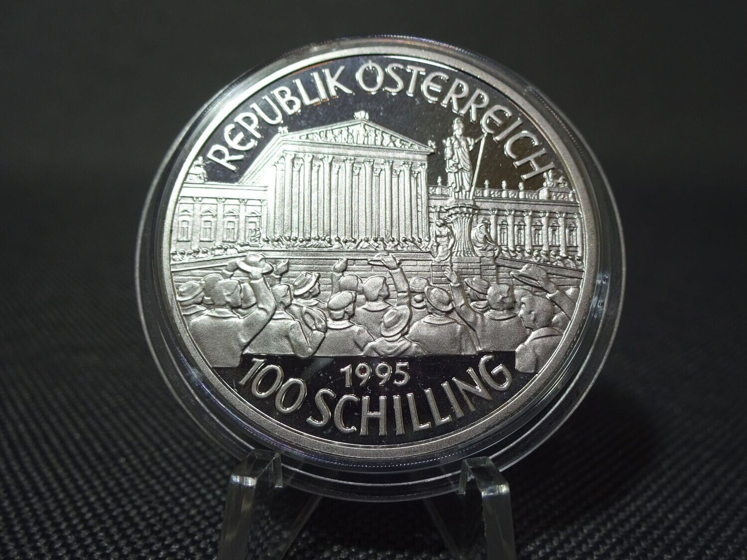 Silbermünze Österreich 1995 100 Schilling 1. Republik PP Silbermünze Österreich 1995 100 Schilling 1. Republik PP