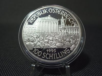 Silbermünze Österreich 1995 100 Schilling 1. Republik PP