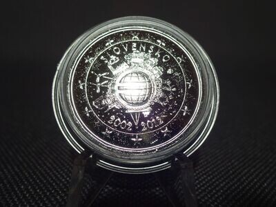 Münze Slowakei 2012 2 Euro 10 Jahre Euro Platin Veredelt Münze Slowakei 2012 2 Euro 10 Jahre Euro Platin Veredelt