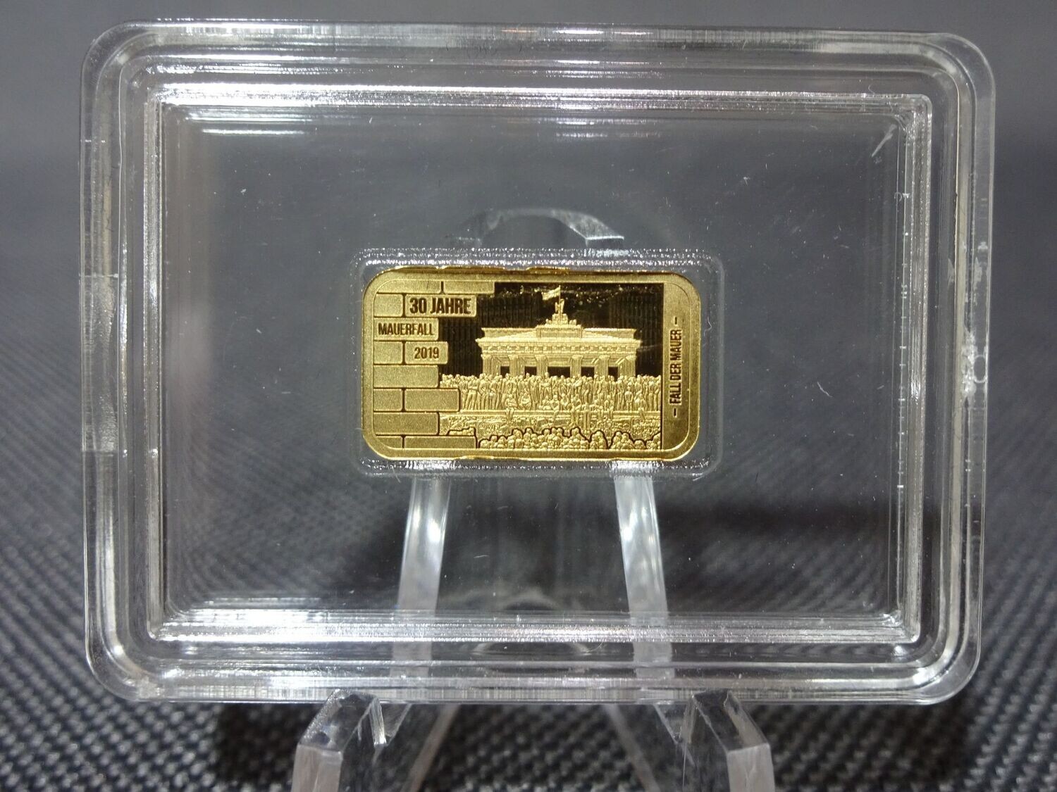 Goldbarren Deutschland Mauerfall Brandenburger Tor PP Proof 0,5 g Goldbarren Deutschland Mauerfall Brandenburger Tor PP Proof 0,5 g