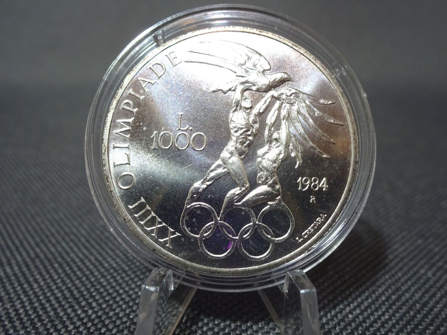 Silbermünze San Marino 1984 1000 Lire Olympiade XXIII. USA Los Angeles
