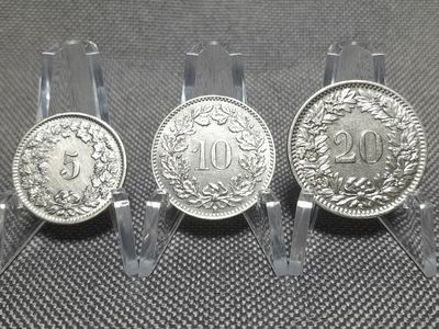 Münzen Set Schweiz 1926 1938 5 10 20 Rappen Helvetia Erhaltung! Münzen Set Schweiz 1926 1938 5 10 20 Rappen Helvetia Erhaltung!