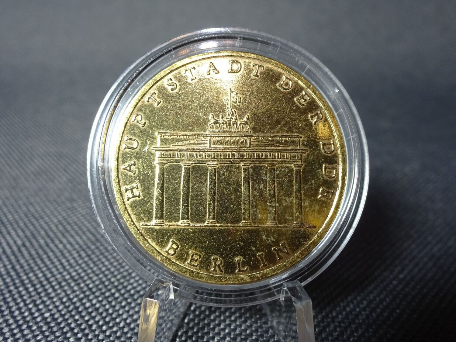 Münze DDR 1971 5 Mark Brandenburger Tor Vergoldet