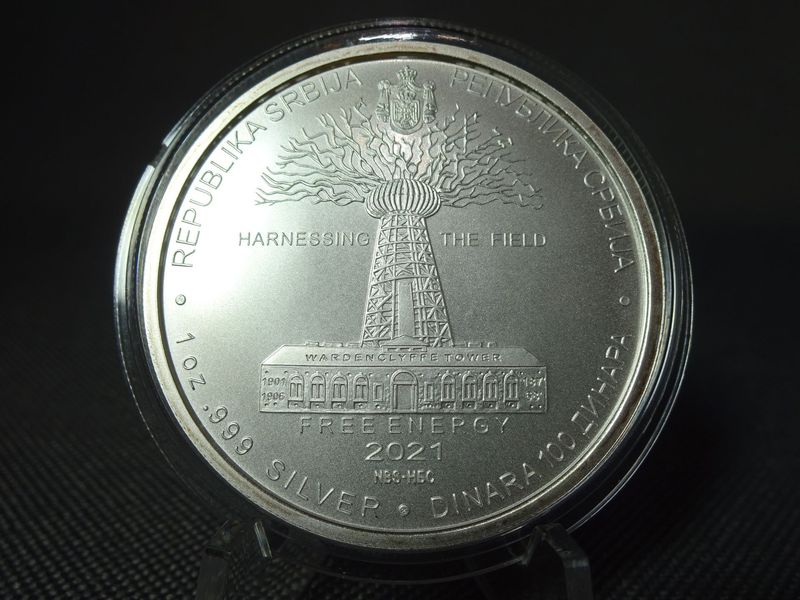 Silbermünze Serbien 2021 100 Dinara Nikola Tesla Genie Wardenclyffe Tower Free Energy 1 Oz Unze Silbermünze Serbien 2021 100 Dinara Nikola Tesla Genie Wardenclyffe Tower Free Energy 1 Oz Unze