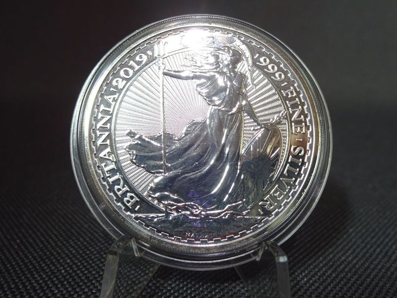 Silbermünze England 2019 2 Pounds Britannia 1 Oz Unze Silbermünze England 2019 2 Pounds Britannia 1 Oz Unze