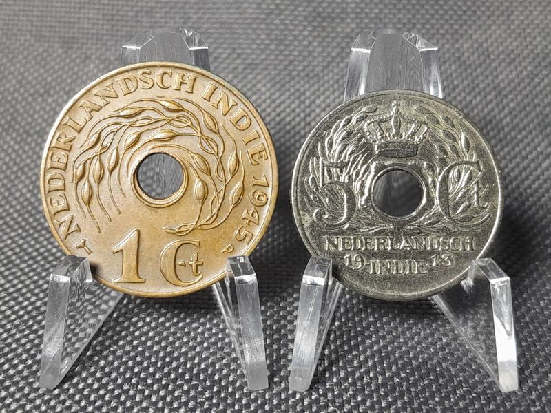Münzen Set 1913 1945 1 5 Cents Niederländisch Indien Münzen Set 1913 1945 1 5 Cents Niederländisch Indien