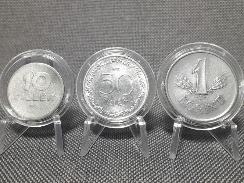 Münzen Set Ungarn 1949 1951 1955 1 10 50 Filler Forint Fehlprägung Erhaltung!