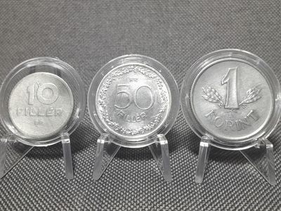 Münzen Set Ungarn 1949 1951 1955 1 10 50 Filler Forint Fehlprägung Erhaltung!