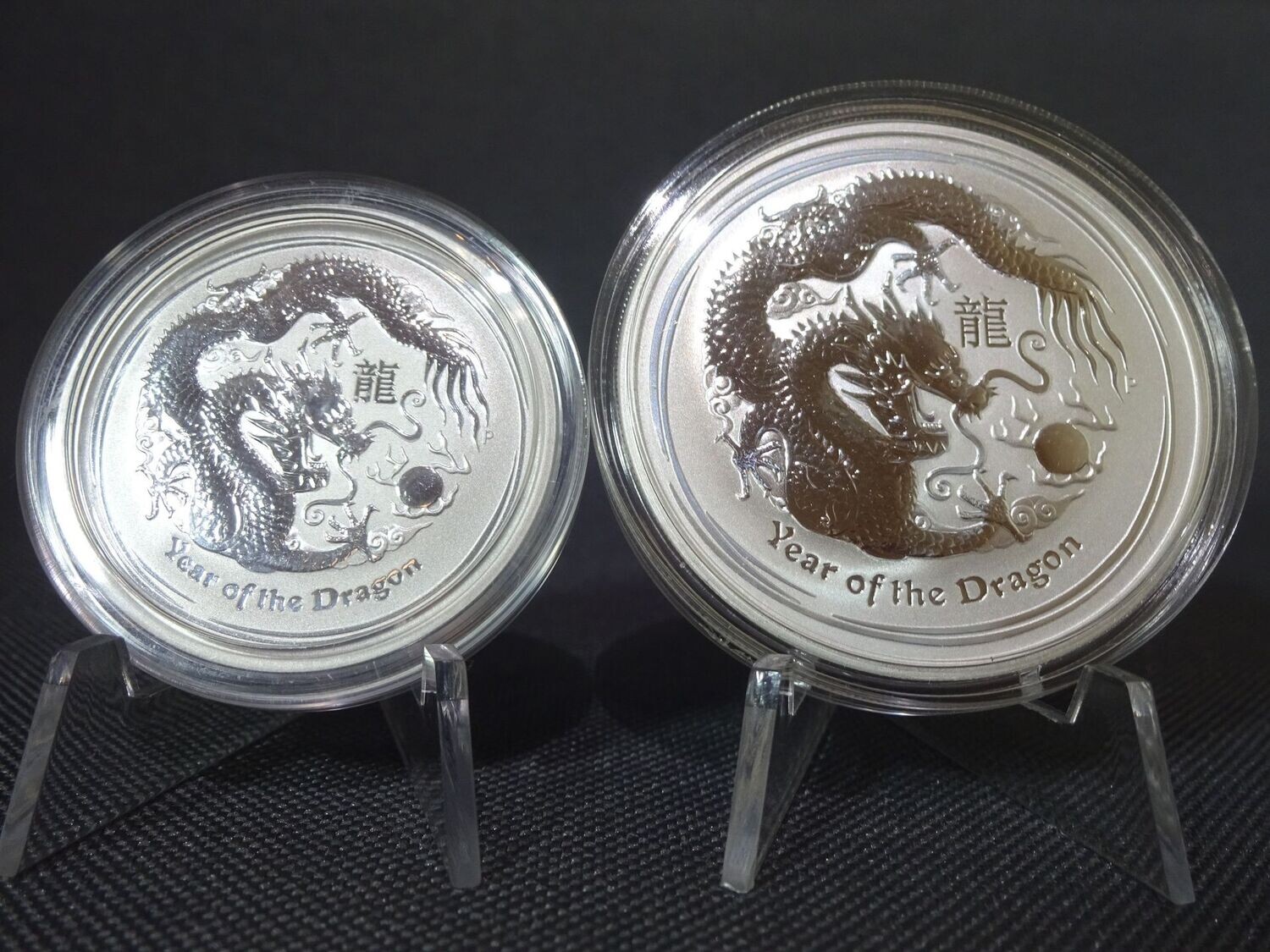 Silbermünzen Set Australien 2012 50 Cents & 1 Dollar Lunar II Year Dragon Drache 1/2 & 1 Oz Unze Silbermünzen Set Australien 2012 50 Cents & 1 Dollar Lunar II Year Dragon Drache 1/2 & 1 Oz Unze