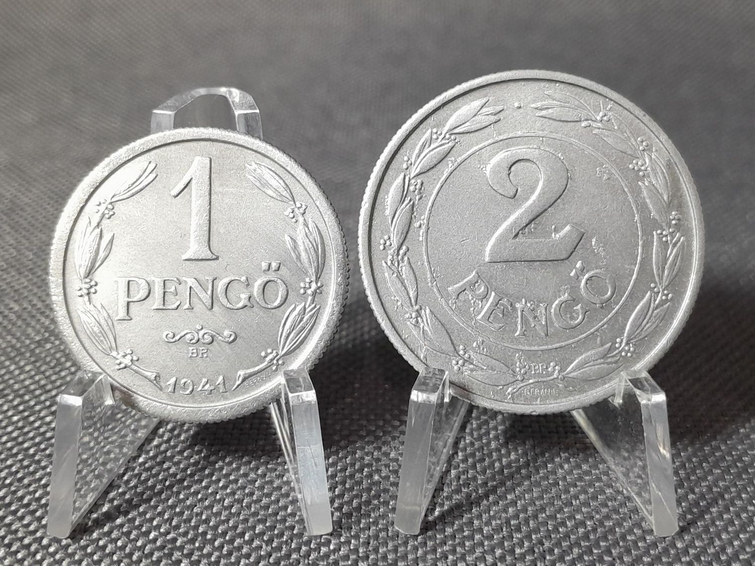 Münze Set Ungarn 1941 1 & 2 Pengö Fehlprägung Erhaltung! Münze Set Ungarn 1941 1 & 2 Pengö Fehlprägung Erhaltung!