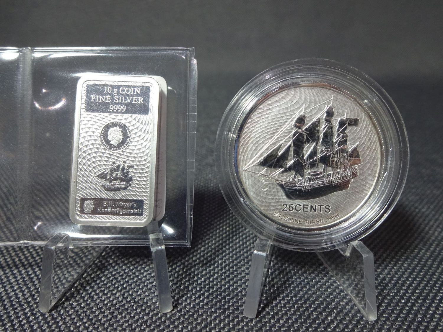 Silberbarren Silbermünze Set Cook Islands 2021 Bounty 25 50 Cents 1/4 Oz Unze 10 g Silberbarren Silbermünze Set Cook Islands 2021 Bounty 25 50 Cents 1/4 Oz Unze 10 g