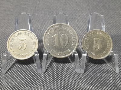 Münzen Set Deutsches Kaiserreich 1896 1906 1911 E 5 10 Pfennig Erhaltung Münzen Set Deutsches Kaiserreich 1896 1906 1911 E 5 10 Pfennig Erhaltung