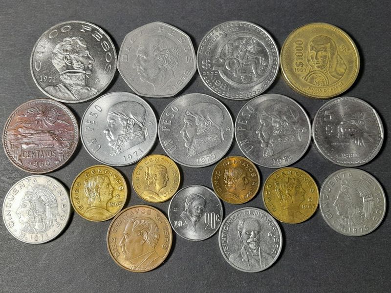 Münzen Set Mexiko 1959 - 1989 5 Centavos - 1000 Pesos Erhaltung