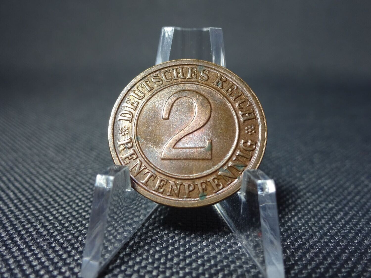 Münze Weimarer Republik 1924 F 2 Rentenpfennig Stuttgart Münze Weimarer Republik 1924 F 2 Rentenpfennig Stuttgart