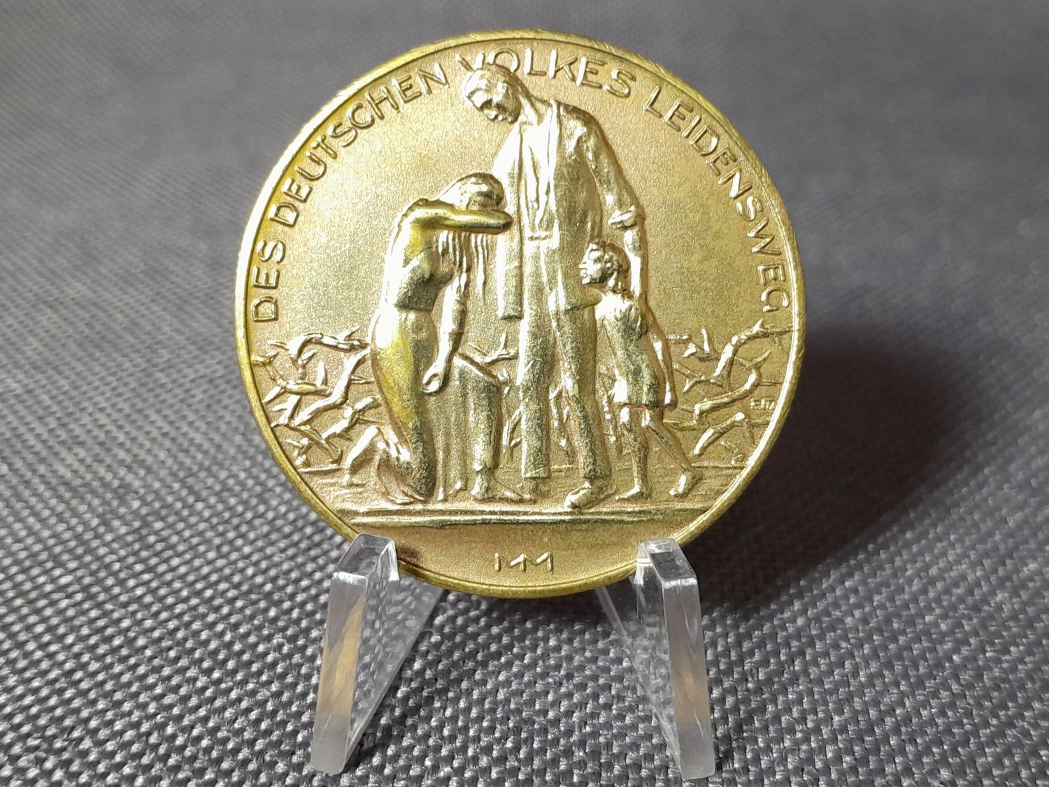 Medaille 1923 Weimarer Republik Deutsches Volk Leidensweg Bier Inflation Milliarden