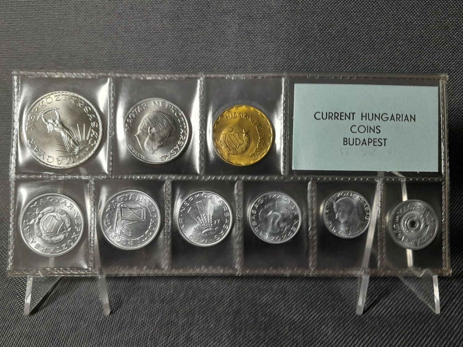Kursmünzensatz KMS Set Ungarn 1977 2 Filler - 10 Forint