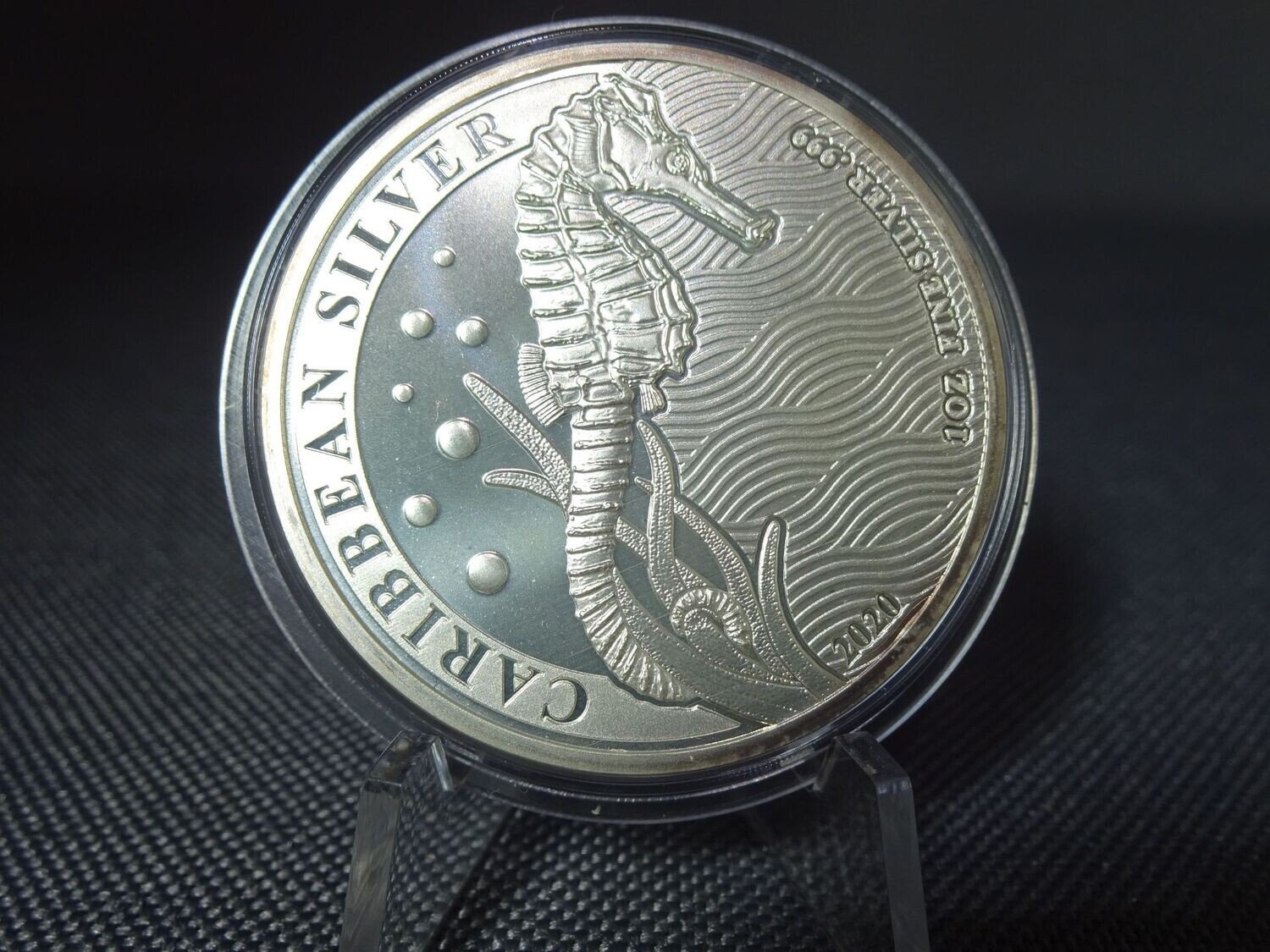 Silbermünze Barbados 2020 1 Dollar Seepferdchen Karibik Caribbean Silver 1 Oz Unze Silbermünze Barbados 2020 1 Dollar Seepferdchen Karibik Caribbean Silver 1 Oz Unze