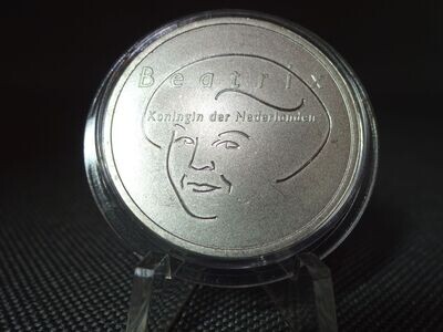 Silbermünze 2004 5 Euro Niederlande Mitglieder EU Beatrix