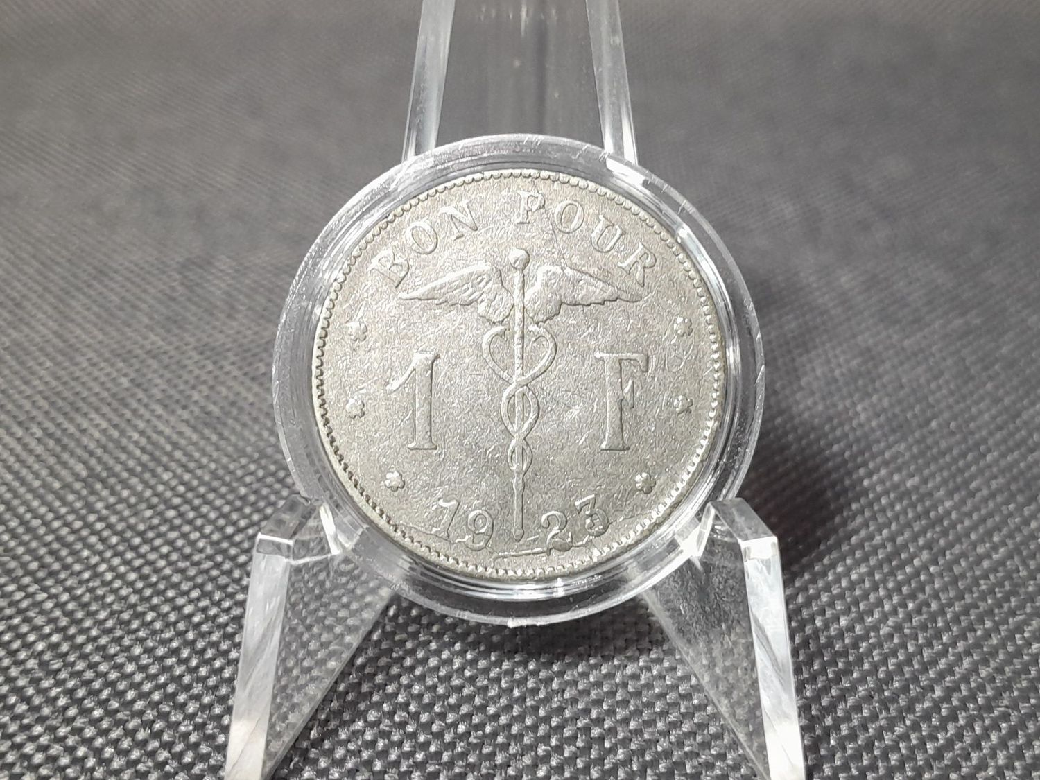 Münze Belgien 1923 1 Franc Franken Belgique Fehlprägung Münze Belgien 1923 1 Franc Franken Belgique Fehlprägung