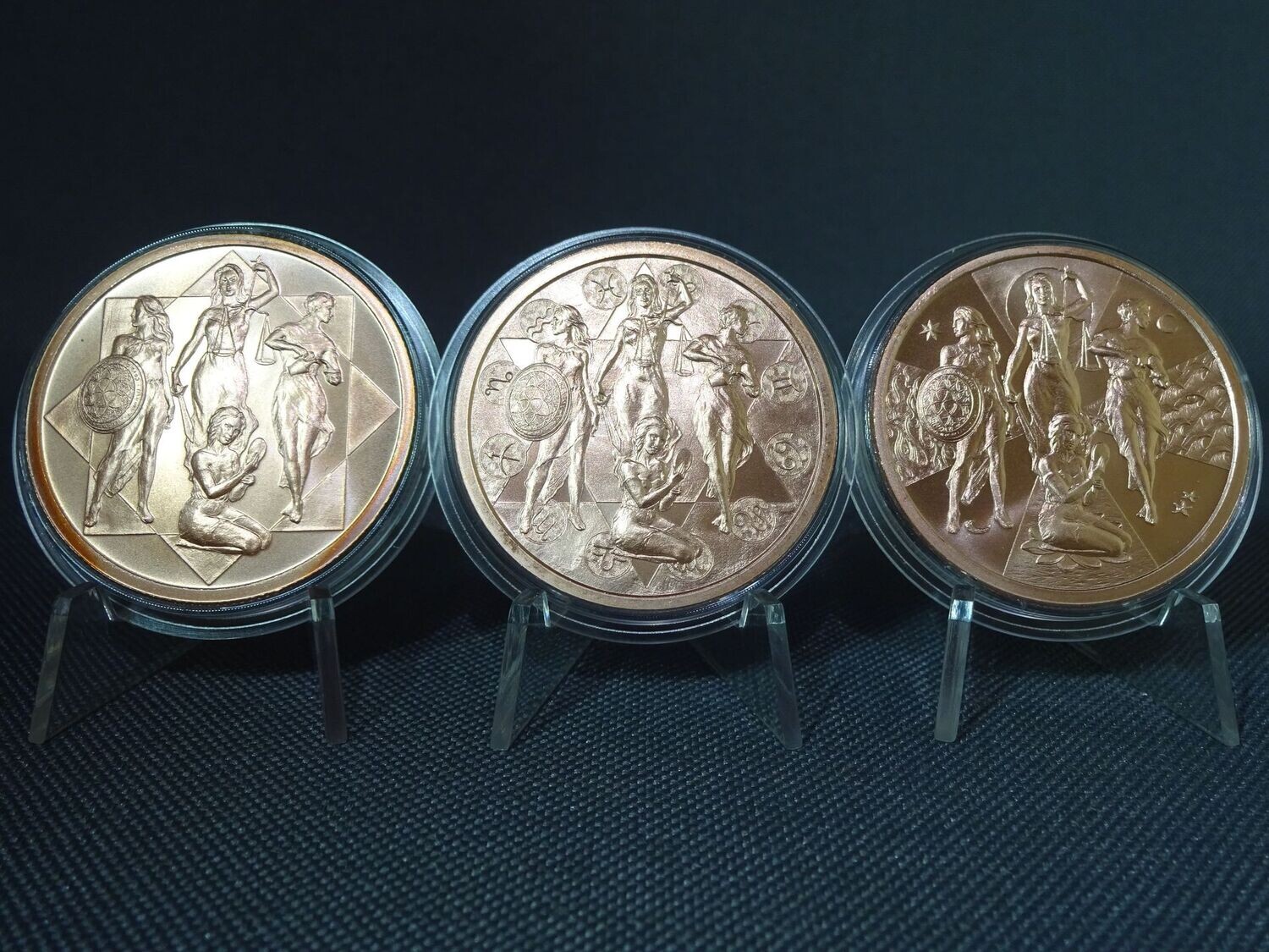 Medaillen Set USA 2020 Cardinal Virtues Girls Silver Shield Kupfer 1 Oz Unze Medaillen Set USA 2020 Cardinal Virtues Girls Silver Shield Kupfer 1 Oz Unze