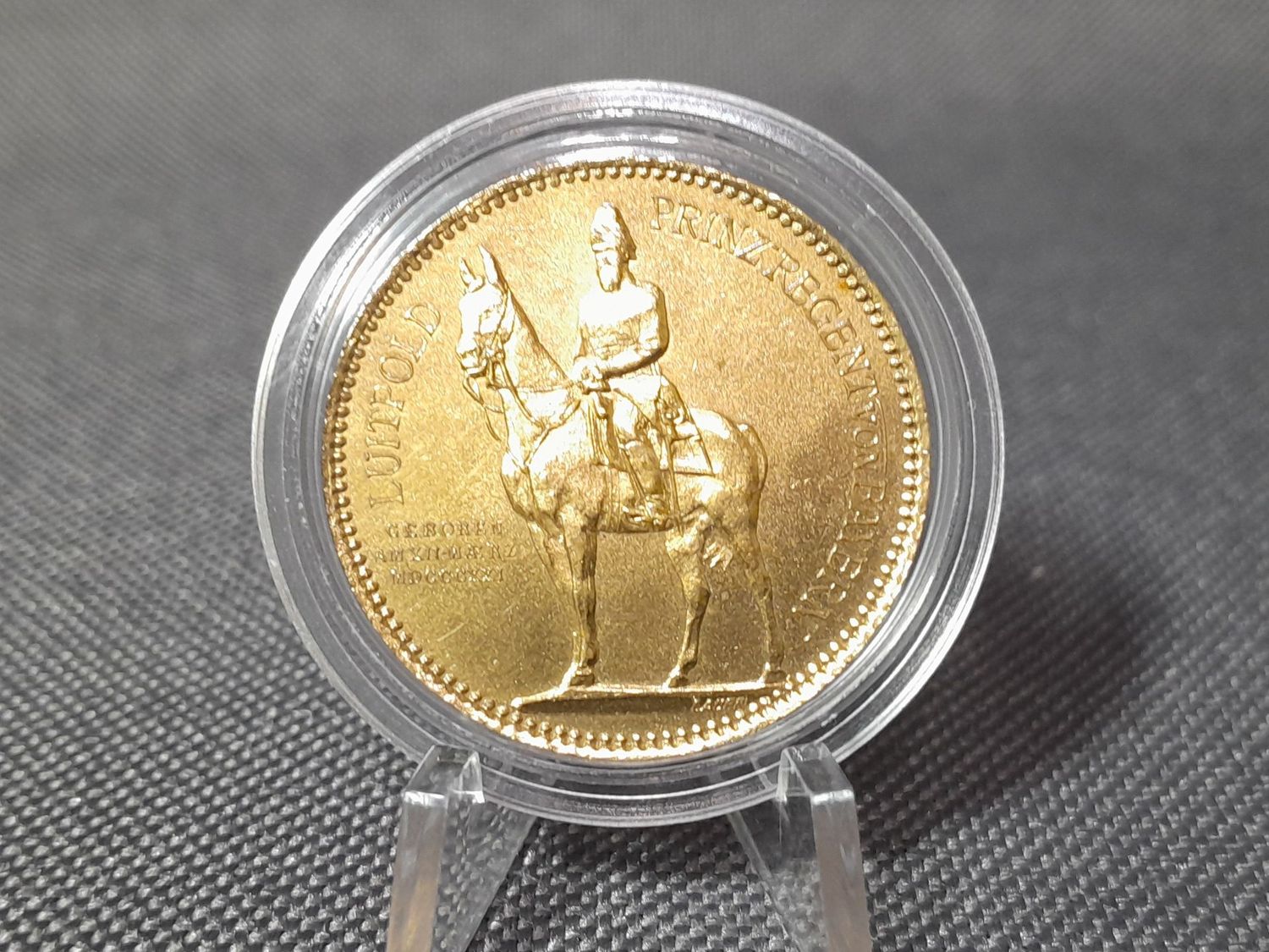 Medaille 1901 Deutsches Kaiserreich Prinzregent Luitpold von Bayern Denkmal Statue Erhaltung
