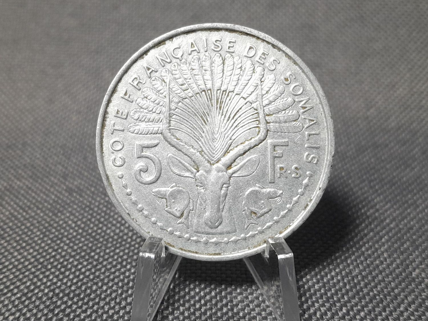 Münze Französisch Somalia 1948 5 Francs Somalis