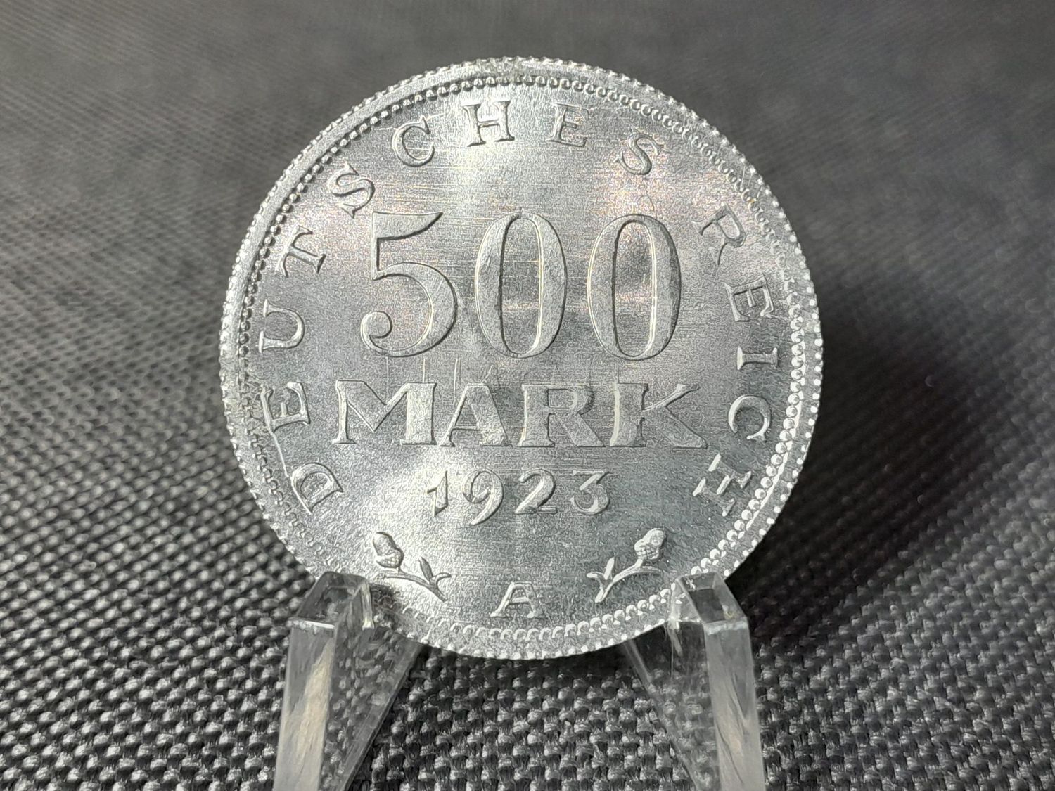 Münze Weimarer Republik 1923 A 500 Mark Lichtenrader Fehlprägung Erhaltung Münze Weimarer Republik 1923 A 500 Mark Lichtenrader Fehlprägung Erhaltung