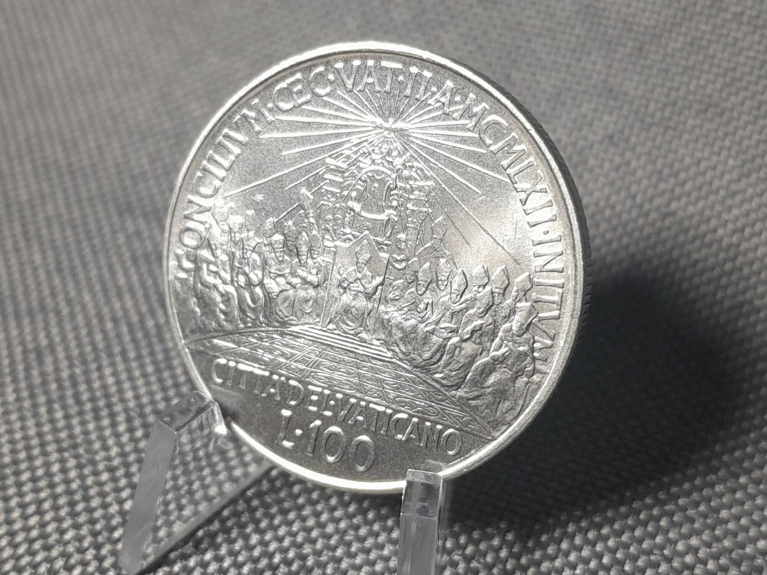 Münze Vatikan 1962 100 Lire Konzil Papst Johannes XXIII.