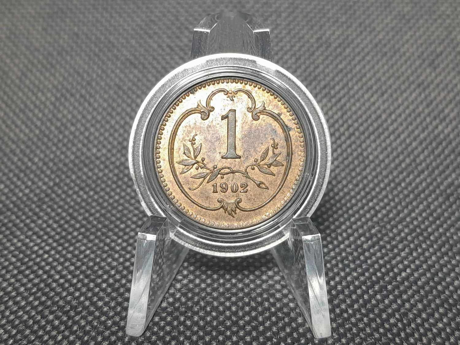 Münze Österreich 1902 1 Heller Kaiser Franz Joseph I. KuK Erhaltung