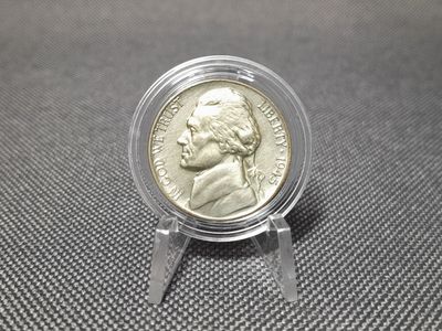 Silbermünze USA 1945 P 5 Cent Jefferson Nickel Erhaltung!