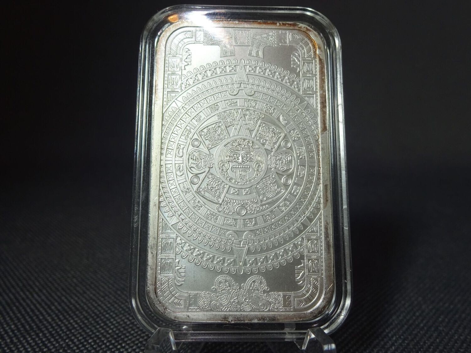 Silberbarren USA Maya Azteken Kalender Aztec 1 Oz Unze Silberbarren USA Maya Azteken Kalender Aztec 1 Oz Unze