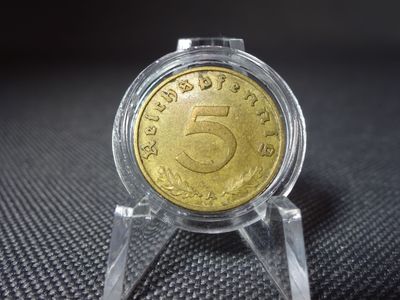 Münze Drittes Reich 1939 A 5 Reichspfennig Berlin Münze Drittes Reich 1939 A 5 Reichspfennig Berlin