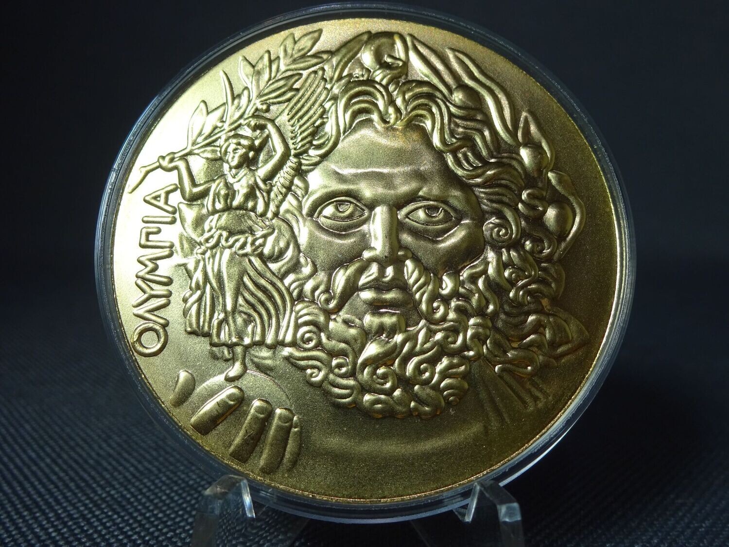Medaille 1993 1896 Olympia Replikat Siegermedaille Goldmedaille Zeus 50 mm